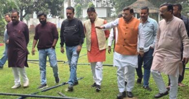 भाजपा के बूथ कार्यकर्ता सम्मेलन की तैयारियों का जायज़ा