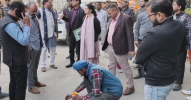 हाईवे चौड़ीकरण कार्य में आएगी तेजी – महापौर के साथ अधिकारियों ने किया स्थलीय निरीक्षण