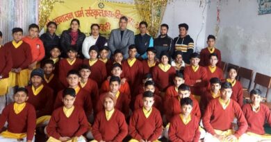 संस्कृत शिक्षा सचिव का औचक निरीक्षण