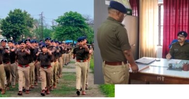 रुद्रपुर में पुलिस लाइन में साप्ताहिक परेड, अनुशासन व फिटनेस पर जोर