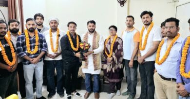 भगत सिंह मण्डल के नवनियुक्त युवा मोर्चा पदाधिकारियों का भव्य स्वागत