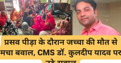 प्रसव पीड़ा के दौरान जच्चा की मौत से मचा बवाल, CMS डॉ. कुलदीप यादव की कार्यप्रणाली पर उठे गंभीर सवाल स्वास्थ्य विभाग पर लापरवाही के आरोप, उप जिला अस्पताल में हंगामा, पुलिस बल तैनात