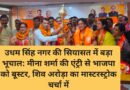 उधम सिंह नगर की सियासत में बड़ा भूचाल: मीना शर्मा की एंट्री से भाजपा को बूस्टर, शिव अरोड़ा का मास्टरस्ट्रोक चर्चा में