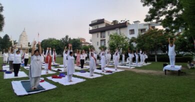 ग्रीन पार्क में पांच दिवसीय मोटापा रोग निवारण योग शिविर संपन्न