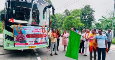 एडीएम पंकज उपाध्याय ने सोमनाथ स्वाभिमान यात्रा को हरी झंडी दिखाकर किया रवाना