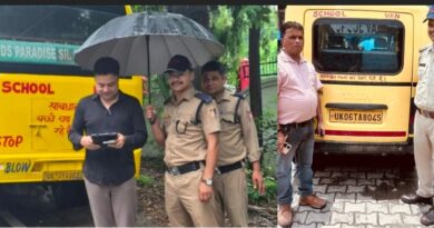 ऊधमसिंहनगर में स्कूल वाहनों पर परिवहन विभाग की बड़ी कार्रवाई, 70 के चालान और 25 वाहन सीज