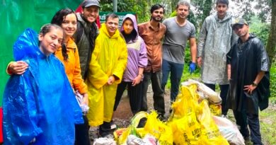 टिफिन टॉप में क्लीन नैनीताल का स्वच्छता अभियान, खराब मौसम में भी निकाला 150 किलो से अधिक कचरा