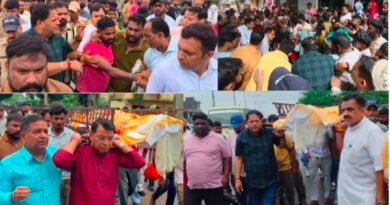 स्वर्गीय अभिषेक वाल्मीकि की अंतिम यात्रा में महापौर व विधायक ने दी भावपूर्ण श्रद्धांजलि