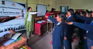 नशे के दुष्परिणामों के प्रति छात्राओं को किया जागरूक राजकीय बालिका इंटर कॉलेज नैनीताल में नशा-मुक्ति जागरूकता एवं संवेदीकरण कार्यक्रम आयोजित