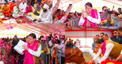 हल्दीघेरा में 7.22 करोड़ की गौशाला का मुख्यमंत्री ने किया लोकार्पण 108.84 करोड़ की 15 विकास योजनाओं का भी किया शिलान्यास
