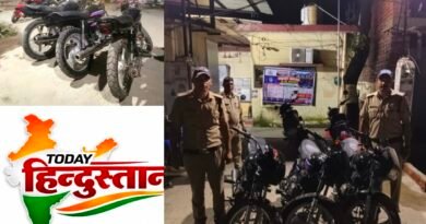 इंस्पेक्टर धर्मवीर सोलंकी के नेतृत्व में ऑपरेशन प्रहार, बिना नंबर प्लेट की 3 बाइक सीज